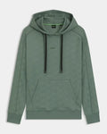 Sweat à capuche matelassé en jacquard